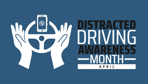 Distracted Driivng Awareness Month Image